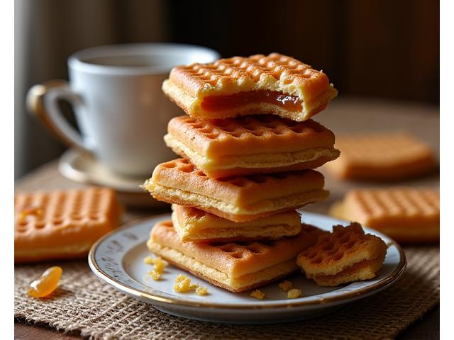 Stapel stroopwafels